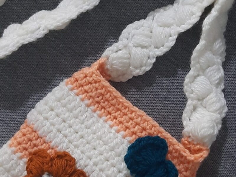 Flower and bow bag for girls